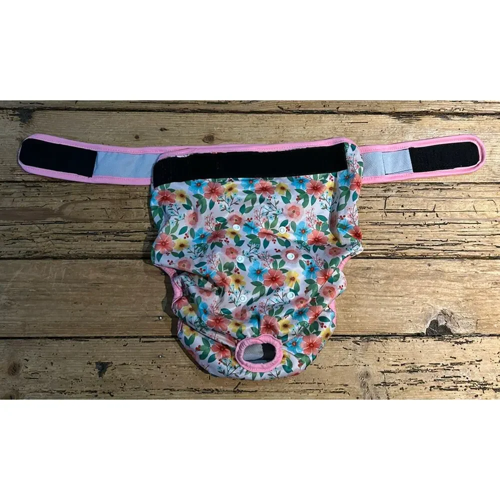 Leekalos Dog Diaper Size XXL Pink Floral